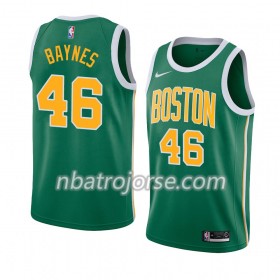 Män Boston Celtics Tröja Aron Baynes 46 2018-19 Nike Grön Swingman